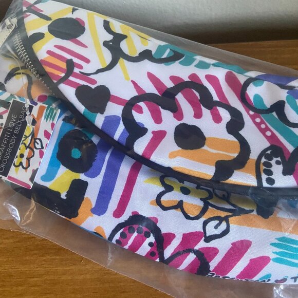 New in plastic Brighton Graffiti Love Cross Body Belt Bag Style D30265 - Picture 7 of 8